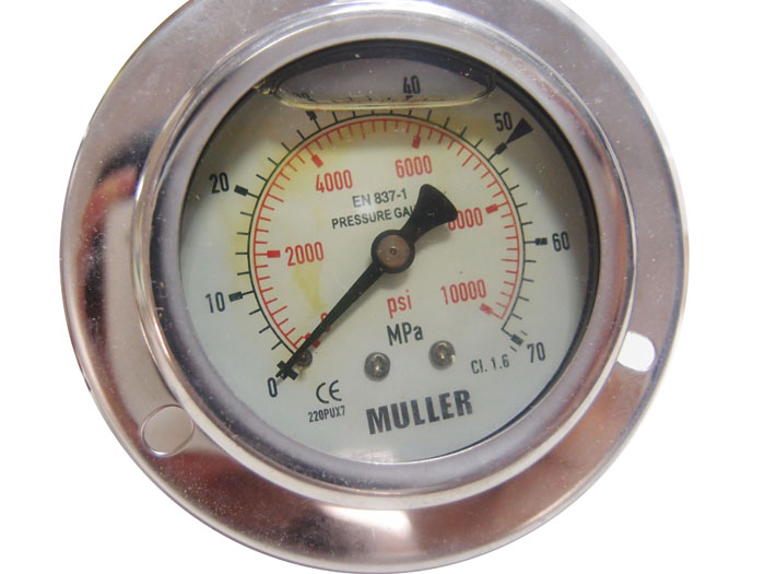 现货MULLER压力表40MPA